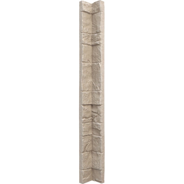 Ekena Millwork Universal Inside Corner for StoneWall Faux Stone Siding Panels PNUIC03X48SS - main
